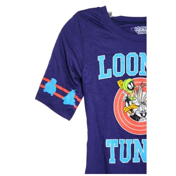 Looney Tunes XS/XCH Cotton/Polyester Thats All Folks Cartoon Cast Youth Shirt - Picture 10 of 11